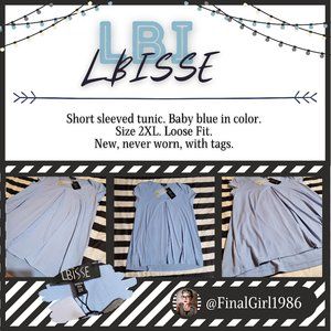 Baby Blue Short Sleeve Tunic